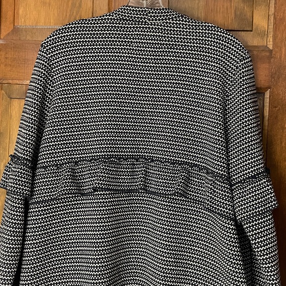 Jack by BB Dakota cardigan, black and white stretch, L, excellent condition - Picture 8 of 15